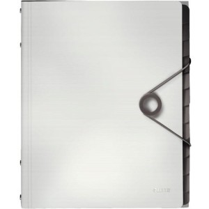 Teczka segregująca 12 przekładek biała  PP LEITZ SOLID 45701001