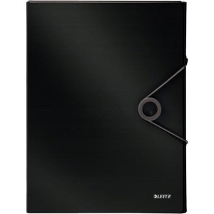 Teczka z gumką PP LEITZ SOLID 30mm czarna 45681095