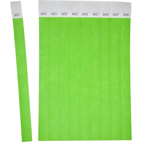 Opaski na rękę 256x19mm (50 arkuszy = 500 opasek) neonowe zielone TYVGN-50 AVERY
