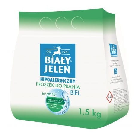 Proszek do prania BIAŁY JELEŃ 1,5kg do białe