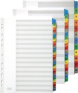 Przekładki kartonowe alfabetyczne A-Z A4 MYLAR 100204595 OXFORD