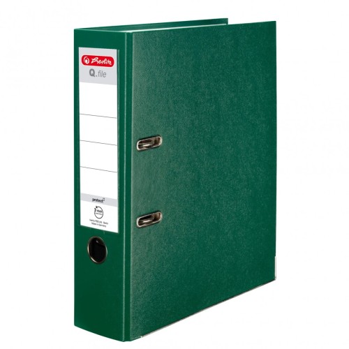 Segregator A4 8cm PP zielony Q FILE 0011167434 HERLTZ