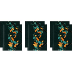 Teczka kartonowa A4 z gumką narożną LIŚCIE NA CZARNYM TLE BT601-B1 TETIS