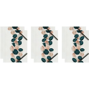 Teczka kartonowa A4 z gumką narożną LIŚCIE NA BIAŁYM TLE BT601-B2 TETIS