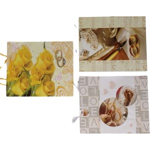 Torebka prezentowa 41x49x19cm laminowana Jumbo ŚLUBNA ROZETTE