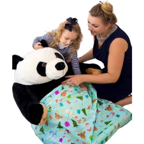 Worek upominkowy CHRISTMAS plastik XXL mix wzorów 92x110 PaKaDo