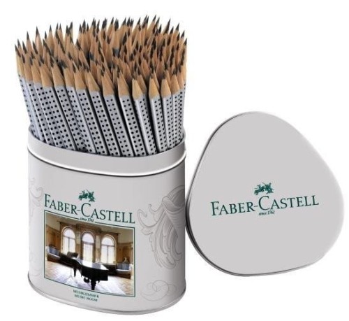 Ołówek GRIP 2001HB (2x72)srebrny display 117023 FC FABER CASTEL