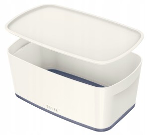 Pojemnik MyBOX mały z pokrywką biało-szary LEITZ 52291001