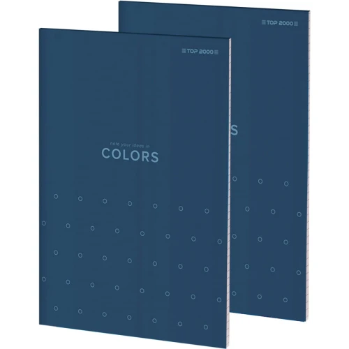 Blok notatnikowy A4 100k kratka COLORS 400169242 TOP 2000