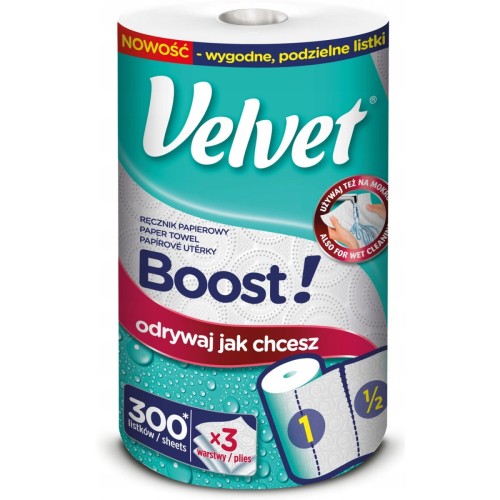 Ręcznik papierowy VELVET BOOST Super Strong