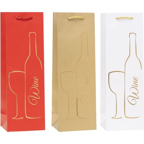 Torebka prezentowa 12x36x9cm TBF-24006-HS-BB ROZETTE