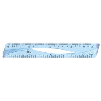 Linijka 20cm NIEBIESKA BL012-B TETIS