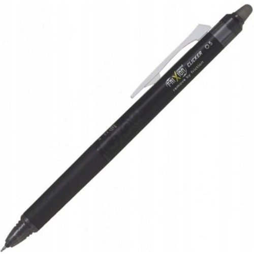 Pióro kulkowe Pilot clicker Frixion 0,5mm czarne BLRT-FR5-B