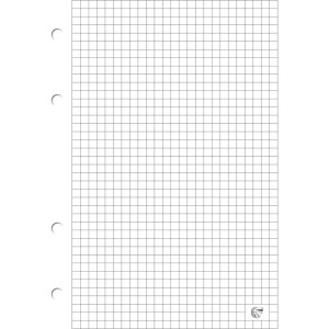 Wkład do segregatora A4 kratka ( 100ark.) biały INTERDRUK