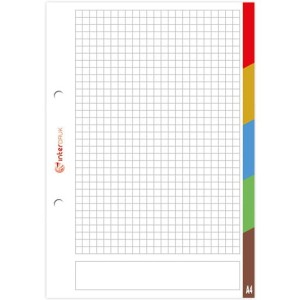 Wkład do segregatora A5 50k LUX kol.re INTERDRUK *7285