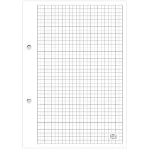 Wkład do segregatora A5 kratka 100k biały INTERDRUK