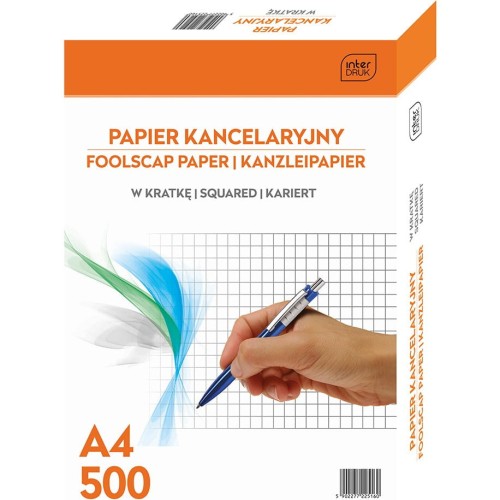 Papier kancelaryjny A4 kratka (500) INTERDRUK