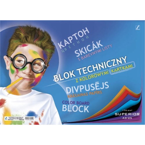3698.jpgBlok techniczny kolorowy A3 25k SUPERIOR 00105 KRESKA