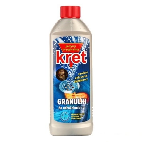 Granulki do udrażniania rur KRET 560g