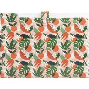 Teczka harmonijkowa A4 PP 5 przegródek z nadrukiem TROPICAL THN-A4-43 BIURFOL