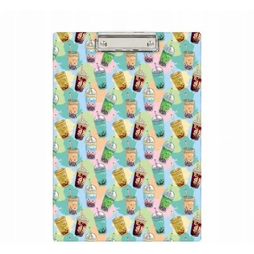 Deska z klipem A4 z nadrukiem BUBBLE TEA KHN-01-37 BIURFOL