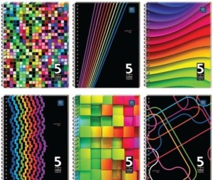 Kołozeszyt B5 100k 5kol regist miękka oprawa INTERDRUK