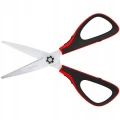 Nożyczki 17,5cm Easycut 300 soft grip czerwone 326316 BERLINGO