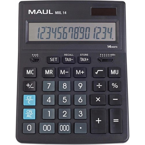Kalkulator biurkowy BUSINESS MXL14 14-pozycyjny obliczanie podatku czarny 72674/90 ML MAUL