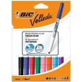 Marker VELLEDA 1741 suchościeralny mix kol. 8szt. okrągła końcówka 503844 BIC