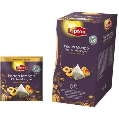 Herbata LIPTON PIRAMID (20 torebek) czarna z Brzoskwinią & Mango