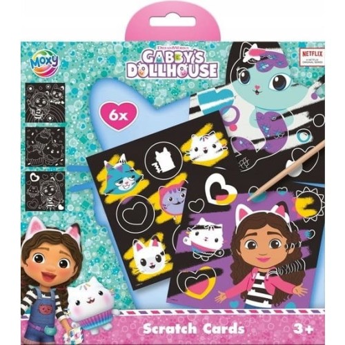 Zdrapywanka Gabbys Dollhouse + długopis 6ark. 19,5x19,5cm 420748 MOXY