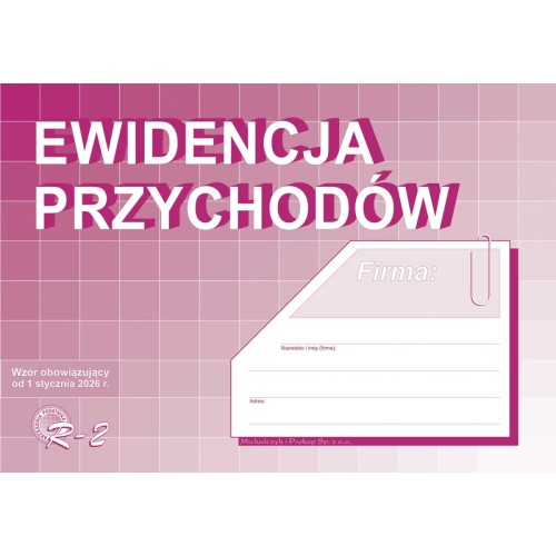 R-2 Ewidencja przychodu A4 MICHALCZYK I PROKOP