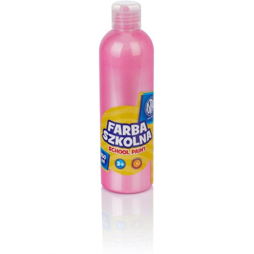 Farba szkolna 250ml perłowa różowa 301217038 ASTRA