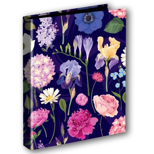 Segregator A4/2 Hortensja na ciemnym tle, folia mat nie rysująca TT9399 PENMATE