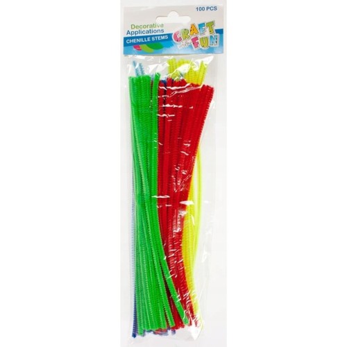 Druciki kreatywne mix kol. 30cm 100szt. CRAFT WITH FUN 327020