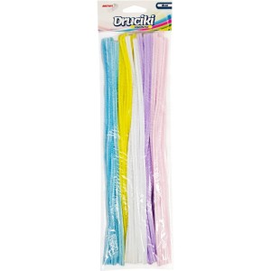 Druciki kreatywne DR32 pastelowe 2 mix kol. 40szt. BREWIS