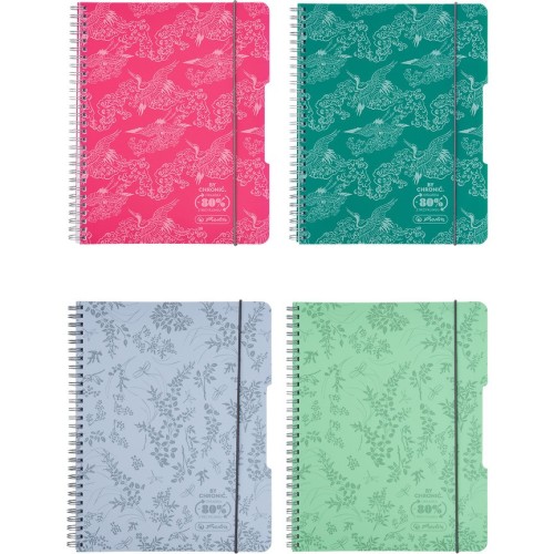 Kołozeszyt A5 80k kratka ECO PP COLORS mix kolorów 400198744 HERLITZ