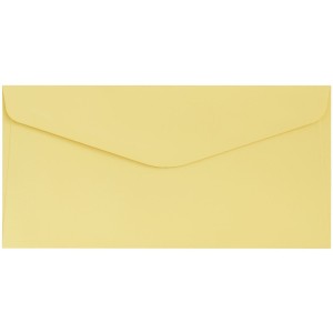 Koperta DL gładki żółty satynowany 120g. (10szt.) 280137 Galeria Papieru