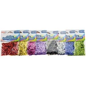 Cekiny hologramowe 6mm czerwone 10g. H20 BREWIS