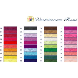 Bibuła karbowana, włoska gruba 180g ciemnobiskupi 572 Cartotecnica Rossi