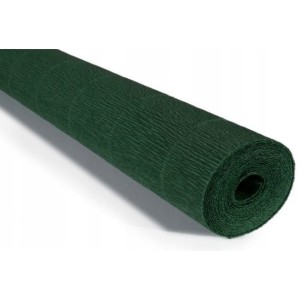 Bibuła karbowana włoska gruba 180g ciemna zieleń 561 Cartotecnica Rossi