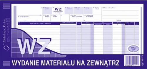 361-2 WZ wydanie materiałów na zewnątrz 1/3A3 80 kartek MICHALCZYK
