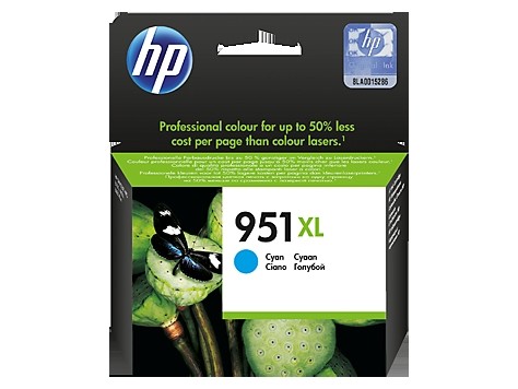 Tusz HP 951XL (CN046AE) niebieski 1500str/17ml