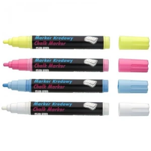 Marker kredowy końcówka 8x5mm czarny TO-291 32 TOMA