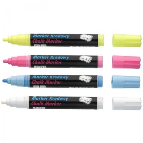 Marker kredowy końcówka 8x5mm czarny TO-291 32 TOMA