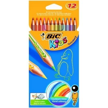 Kredki ołówkowe BIC Tropicolor 12 kolorów 83256610