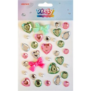 Dżety samoprzylepne DS107 kokardy, serca BREWIS