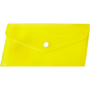 Koperta PP na zatrzask DL żółta (12 szt.) BT612-Y TETIS