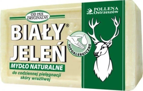 Mydło w kostce BIAŁY JELEŃ 150g naturalne w folii