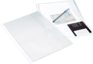 Koszulki groszkowe na dokumenty B4 z klapką 120mic 10 sztuk 100550133 BANTEX